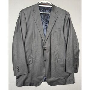 Hickey Freeman Nordstrom Gray Wool Blazer Mens 46L Sport Coat Suit Business